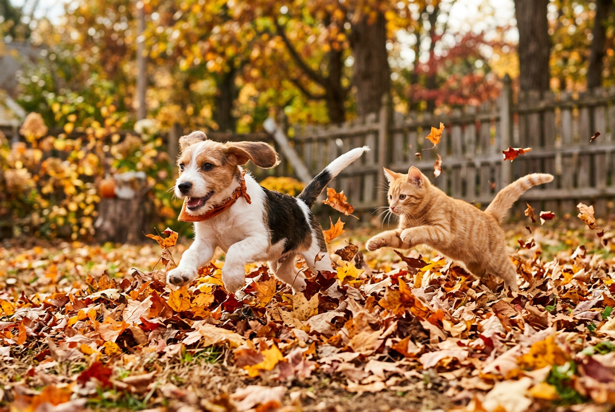 Autumn Leaf Chase